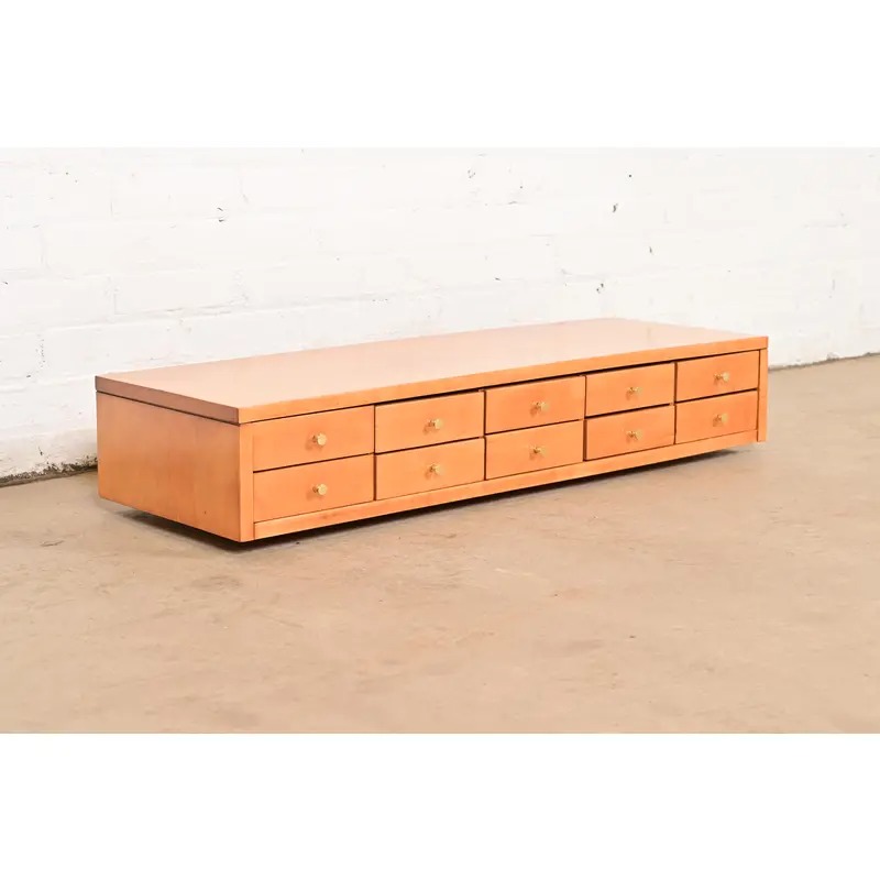 Paul McCobb Planner Group Solid Birch Ten-Drawer Jewelry Chest, Newly Refinished - Image 5