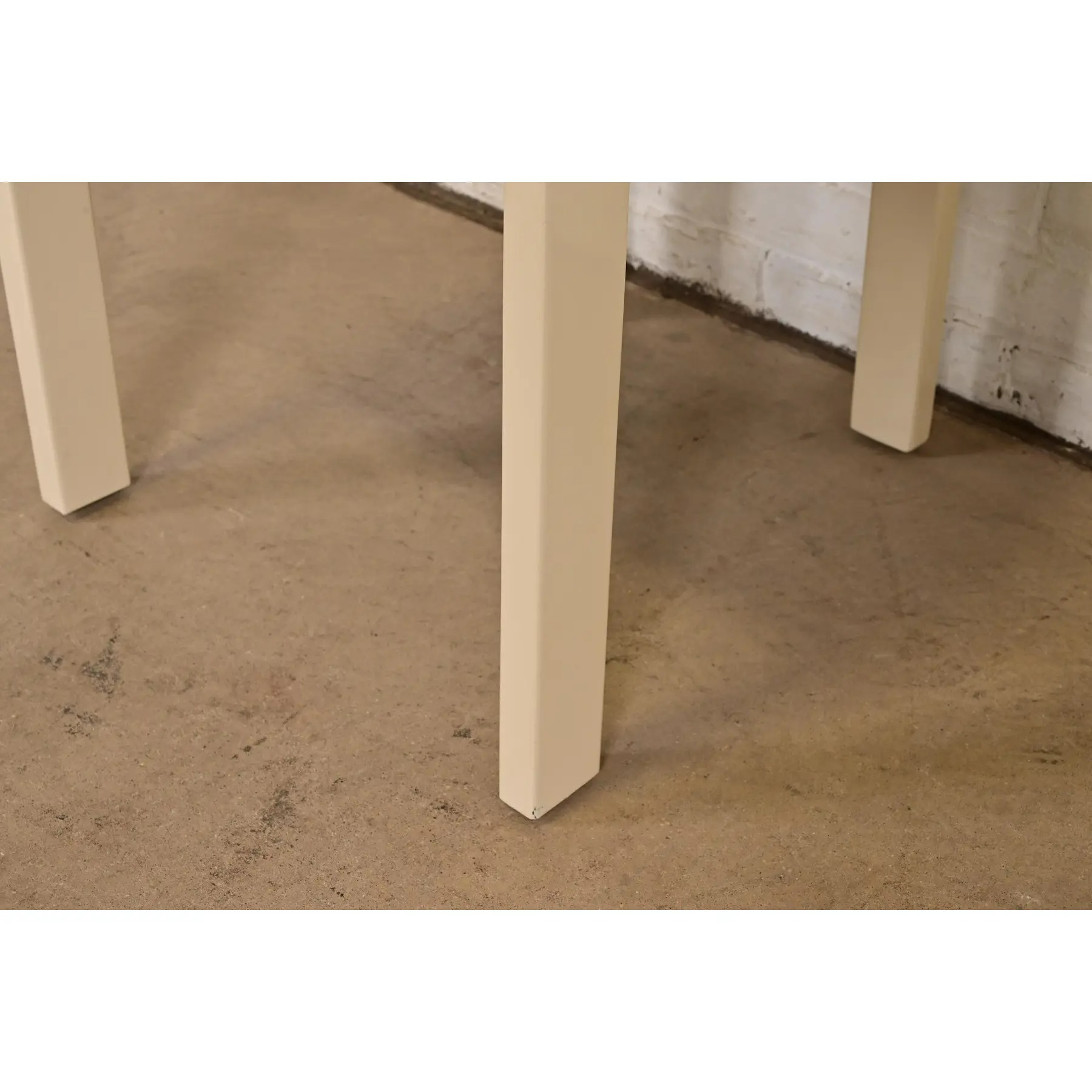 Italian Modern Cream Lacquered High Back Dining Chairs, Set of Six - Image 11