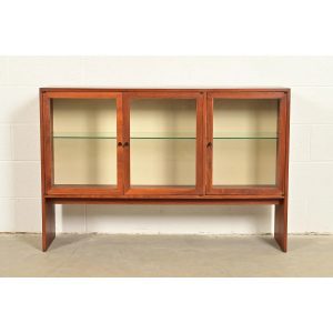 Kipp Stewart for Calvin Furniture Mid-Century Modern Walnut Bookcase Cabinet, 1960s