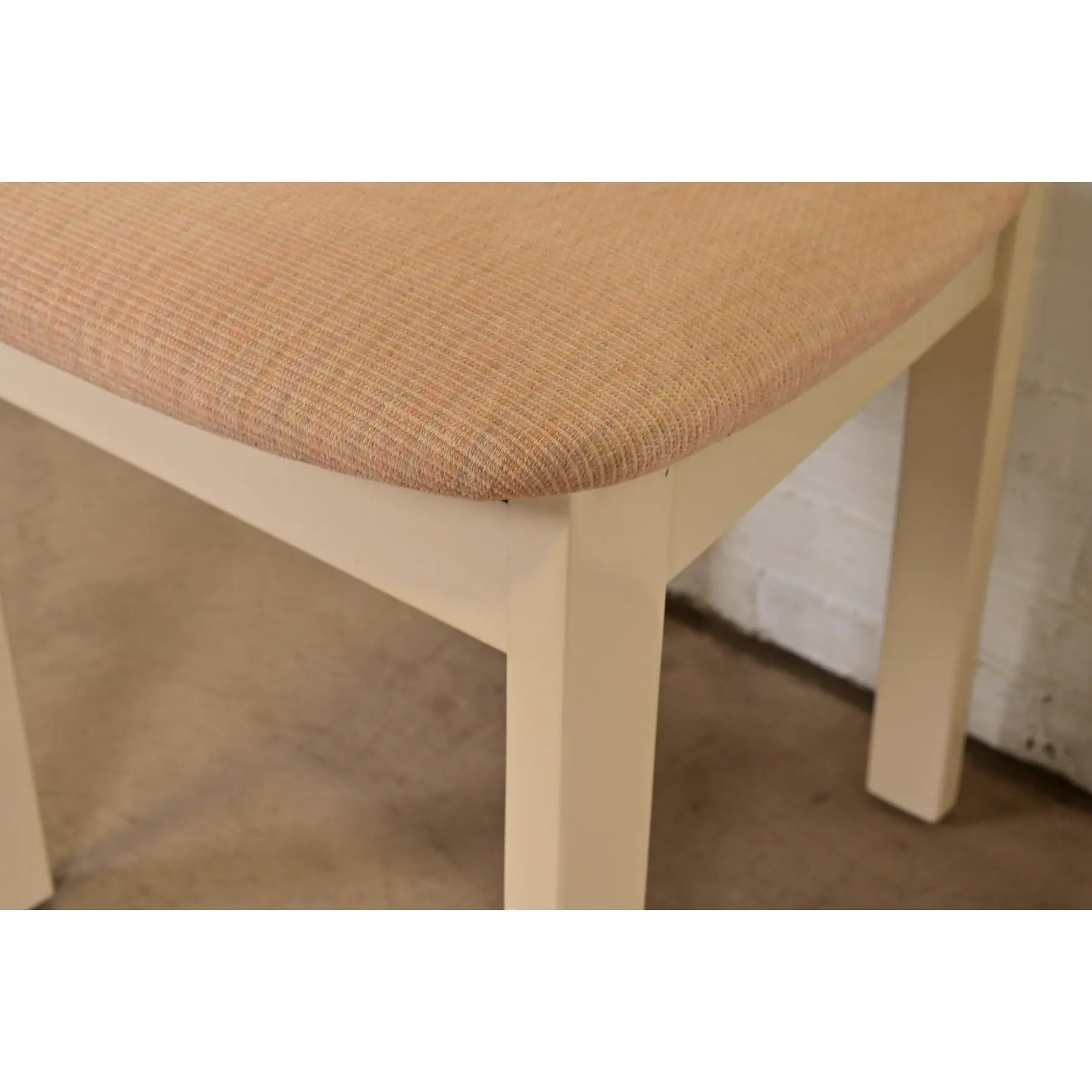 Italian Modern Cream Lacquered High Back Side Chairs or Dining Chairs, Pair - Image 10