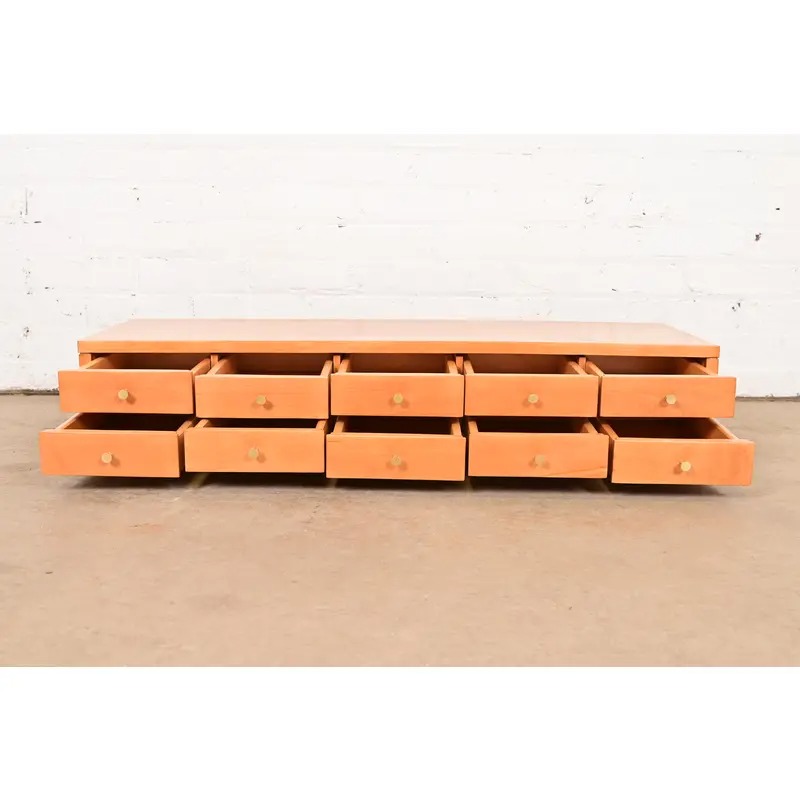 Paul McCobb Planner Group Solid Birch Ten-Drawer Jewelry Chest, Newly Refinished - Image 6