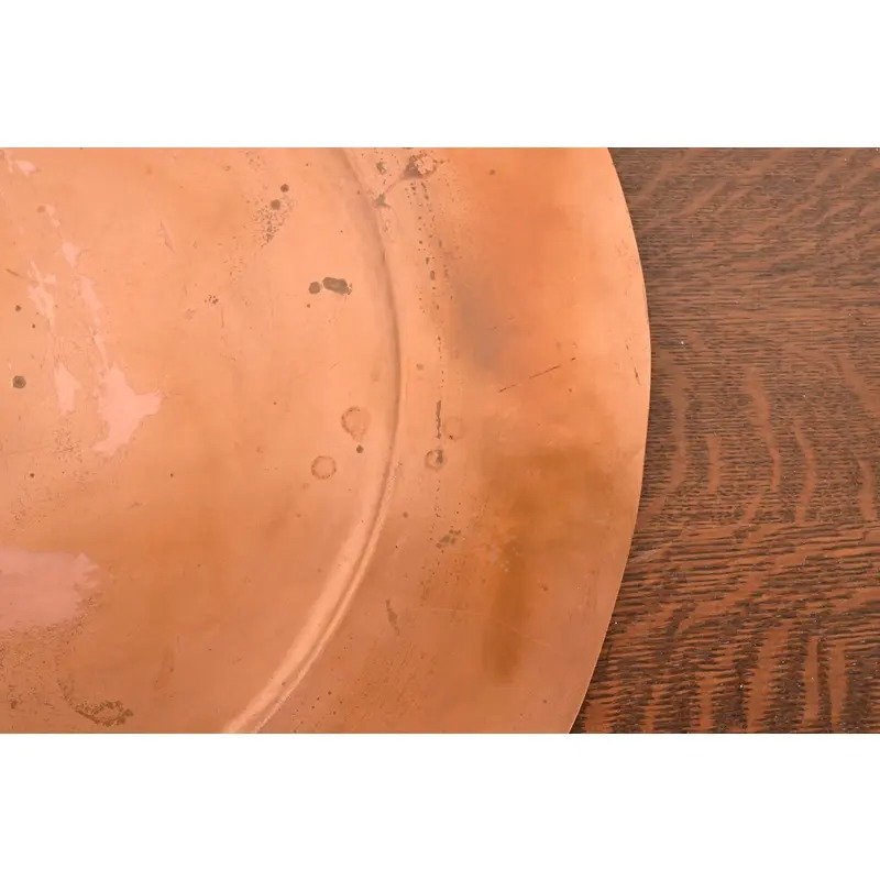 Arthur Cole for Avon Coppersmith Arts & Crafts Large Copper Serving Tray, 1930s - Image 7