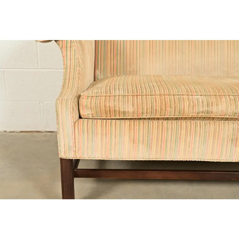Ethan Allen Chippendale Camelback Loveseat or Sofa - Image 7