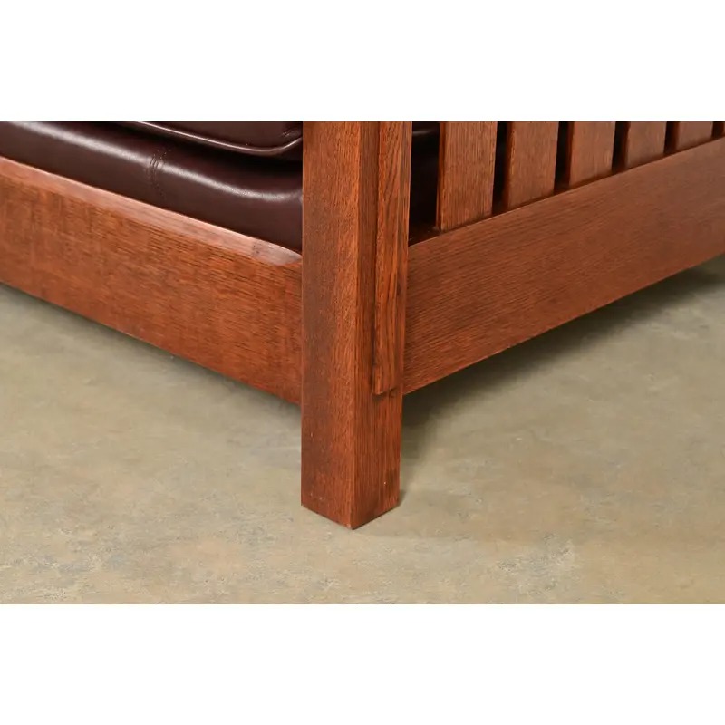L. & J. G. Stickley Mission Oak Arts & Crafts Sofa - Image 7