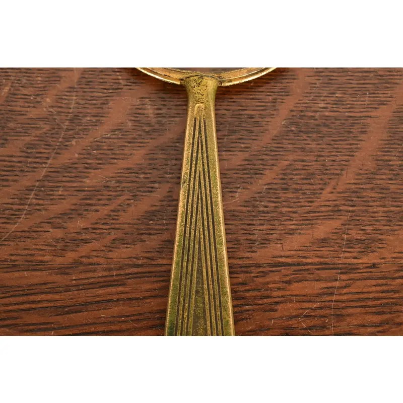 Tiffany Studios New York Graduate Pattern Bronze Doré Magnifying Glass - Image 7