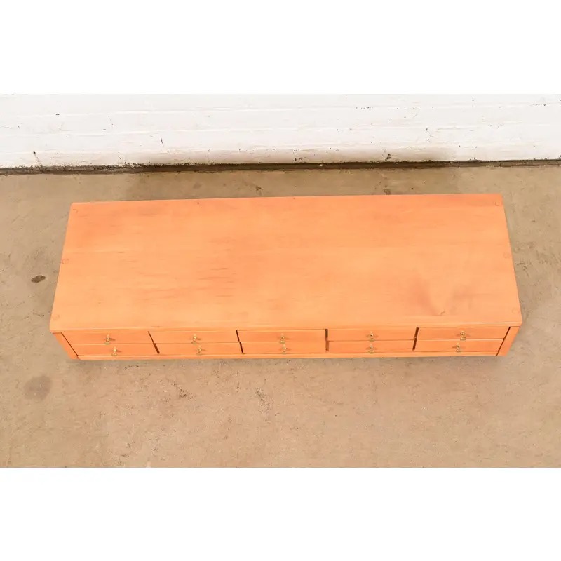 Paul McCobb Planner Group Solid Birch Ten-Drawer Jewelry Chest, Newly Refinished - Image 8