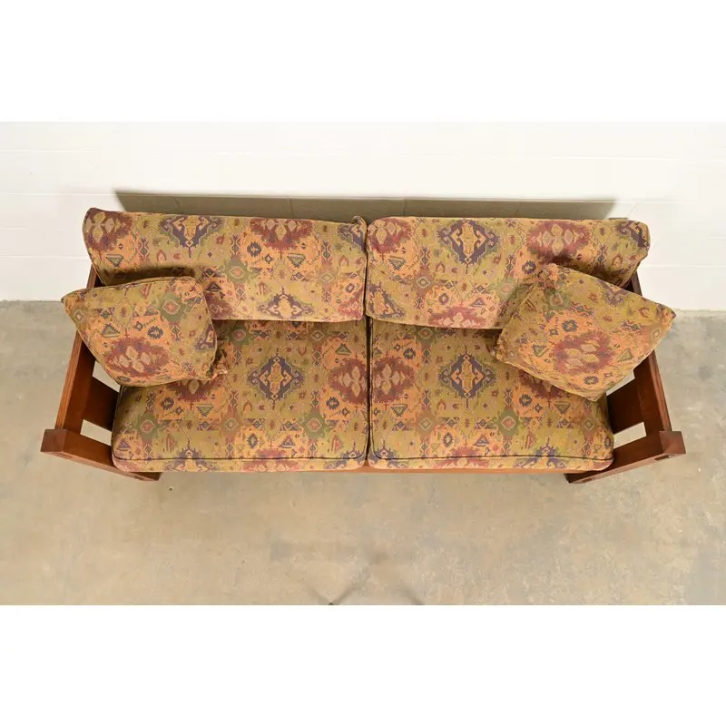 Stickley Mission Oak Arts & Crafts Settle Sofa - Image 8