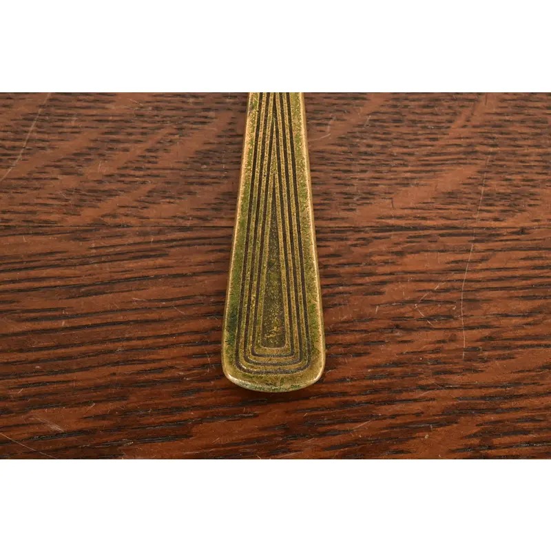 Tiffany Studios New York Graduate Pattern Bronze Doré Magnifying Glass - Image 8