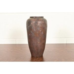 Ramon Ramirez Arts & Crafts Hammered Copper Vase