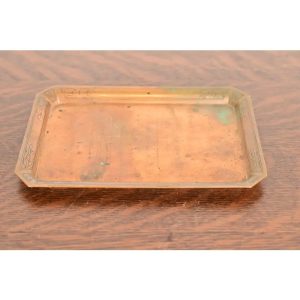 Tiffany & Co. Antique Art Deco Engraved Bronze Tray or Catchall