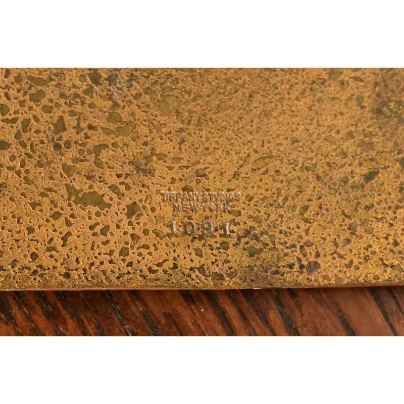 Tiffany Studios New York Zodiac Pattern Bronze Bookends, Circa 1910 - Image 9