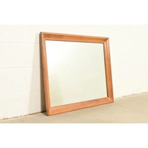 Ethan Allen Early American Carved Solid Maple Framed Mirror