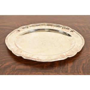 Tiffany & Co. Antique English Victorian Silverplate Serving Tray
