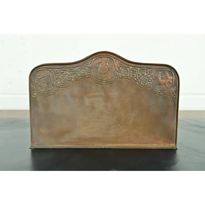Tiffany Studios New York Zodiac Pattern Bronze Letter Rack - Image 10