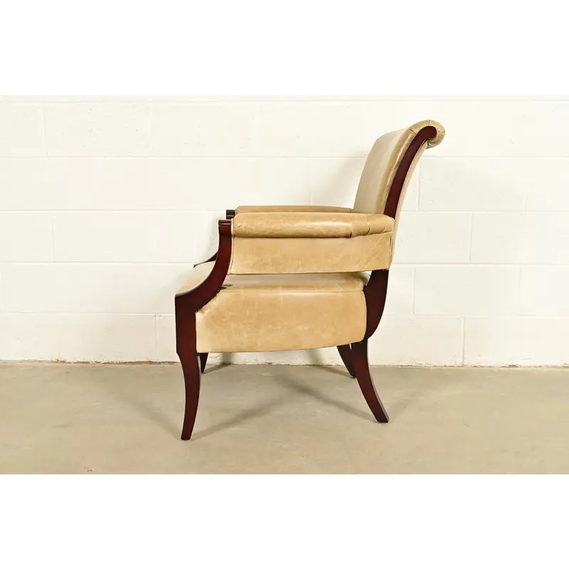Barbara Barry for Baker Furniture Modern Regency Lounge Chair - Image 11