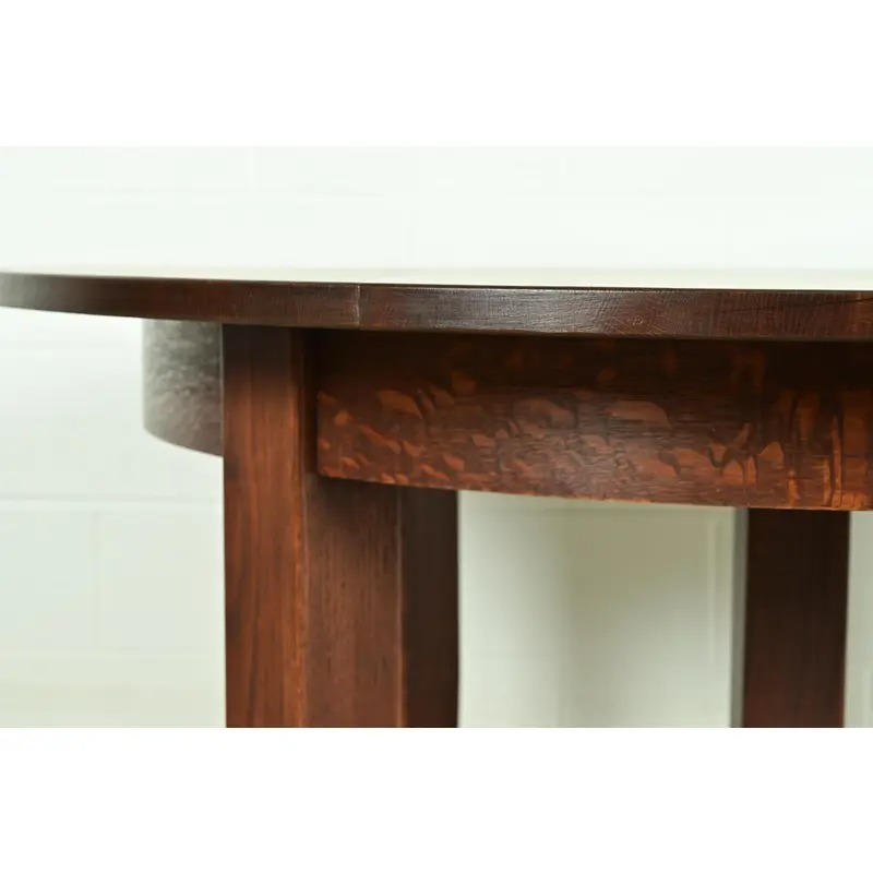 Stickley Antique Mission Oak Arts & Crafts Extension Dining Table, Newly Refinished - Image 11