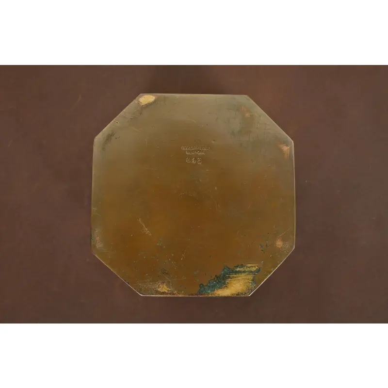 Tiffany Studios New York Zodiac Pattern Bronze Inkwell - Image 11