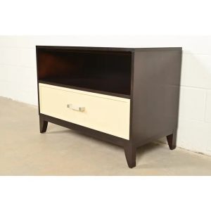 Kindel Furniture Modern Hollywood Regency Cabinet or Bedside Chest