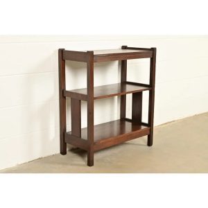 Lifetime Furniture Antique Mission Oak Arts and Crafts Bookcase or Magazine Rack, Circa 1910