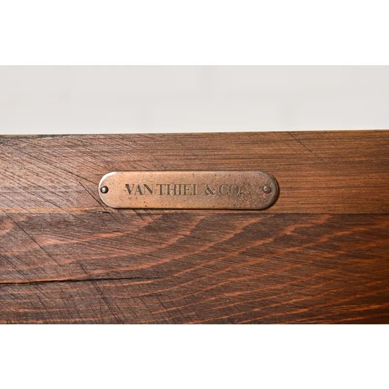 Modern Distressed Blue Painted Monumental Sideboard by Van Thiel - Image 12