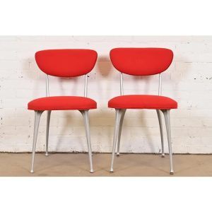 Shelby Williams Mid-Century Modern Aluminum "Gazelle" Chairs, Pair