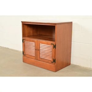 Ethan Allen American Colonial Solid Maple Media Cabinet or Bedside Chest