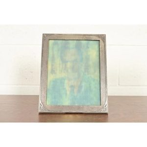 Tiffany Studios New York Art Deco Silvered Bronze Picture Frame