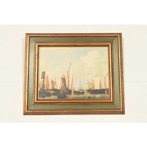 William Van De Velde "Ships in the Roads" Framed Print