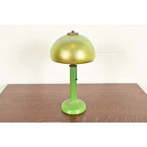 Louis Comfort Tiffany Favrile Art Glass Table Lamp or Desk Lamp, Circa 1910