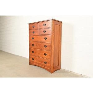 Thomasville Mission Oak Arts & Crafts Highboy Dresser