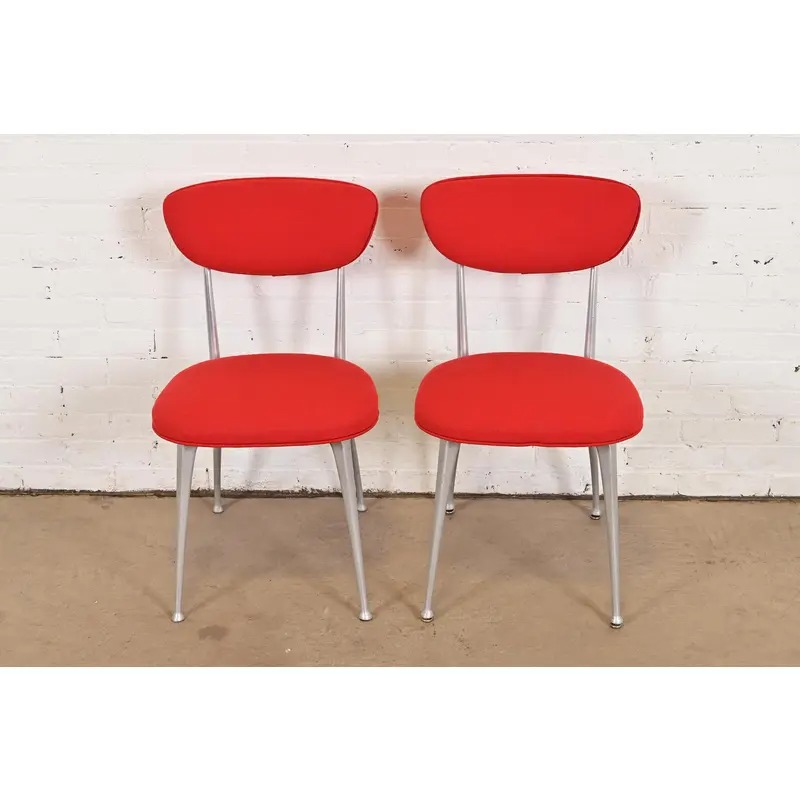 Shelby Williams Mid-Century Modern Aluminum "Gazelle" Chairs, Pair - Image 2