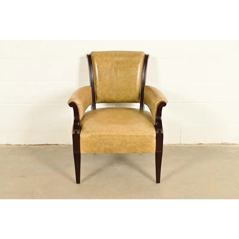 Barbara Barry for Baker Furniture Modern Regency Lounge Chair - Image 3