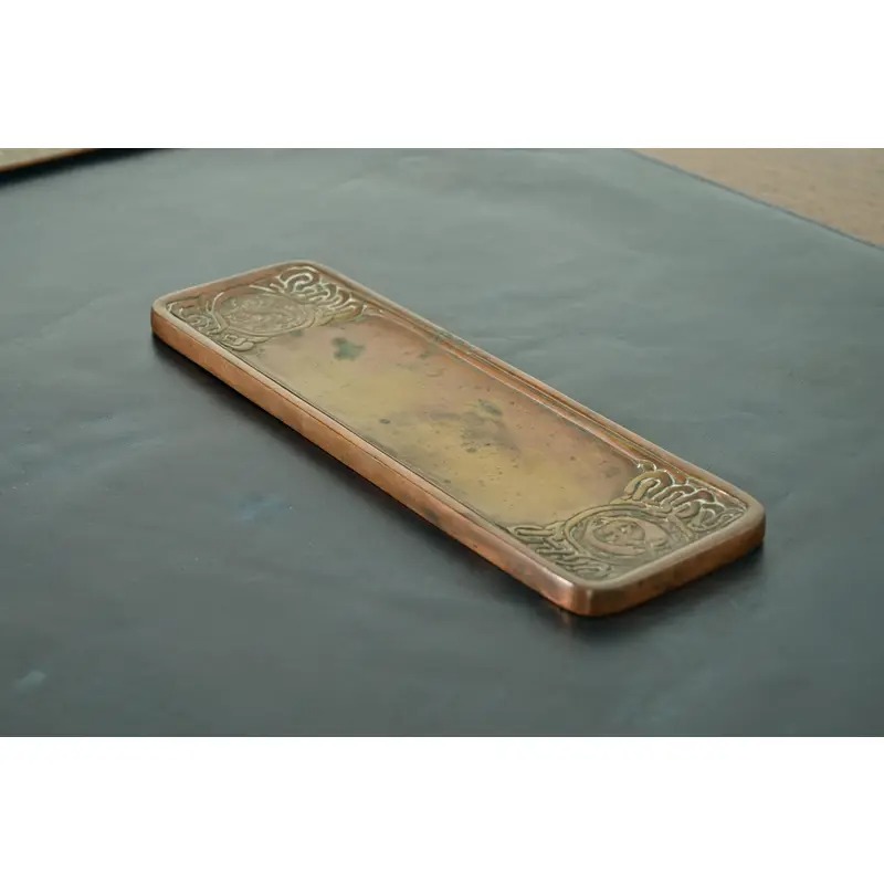 Tiffany Studios New York Zodiac Pattern Bronze Pen Tray - Image 3