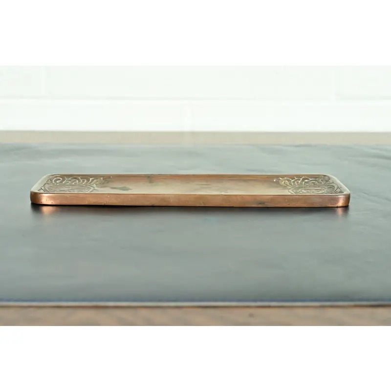 Tiffany Studios New York Zodiac Pattern Bronze Pen Tray - Image 4