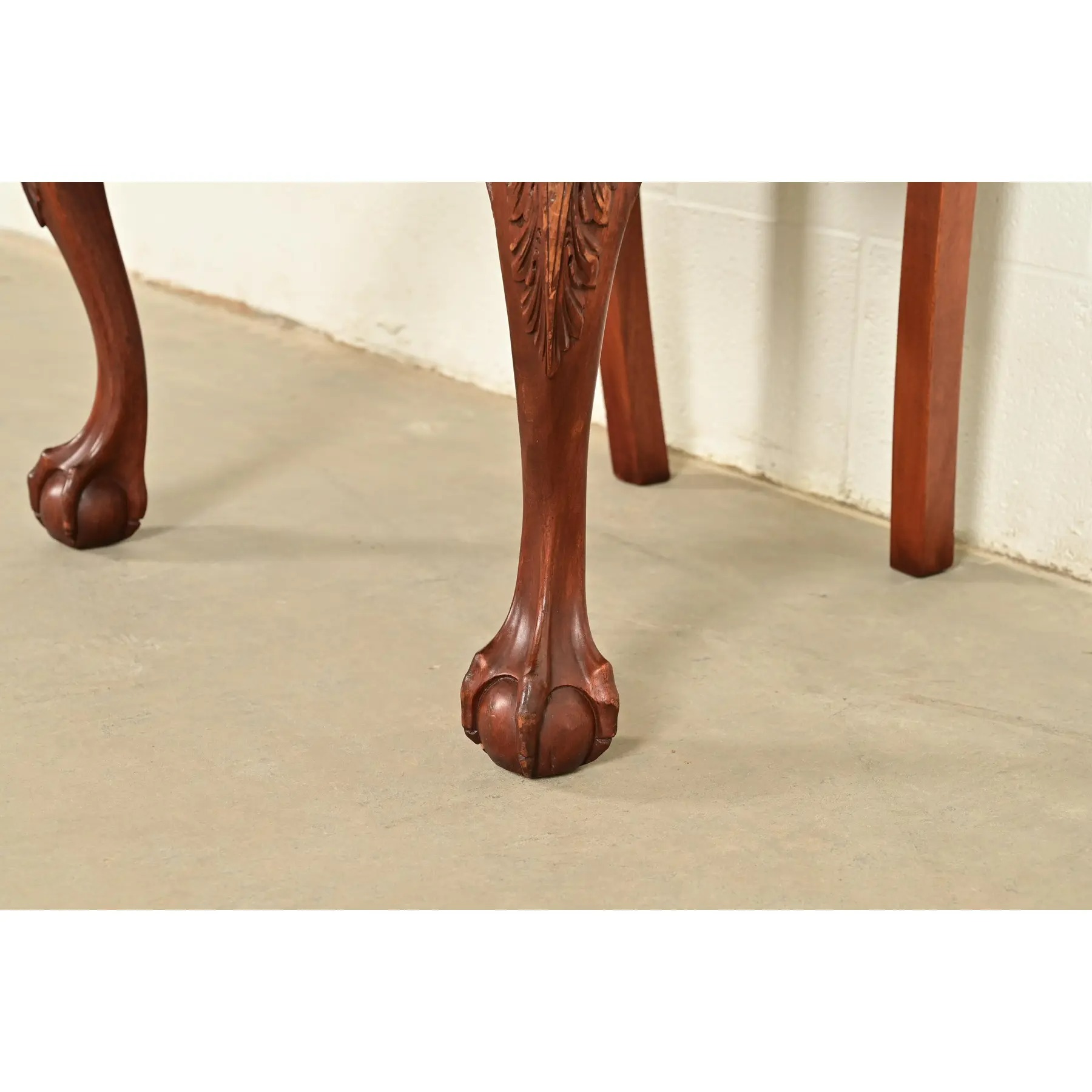 Baker Furniture Style Chippendale Carved Mahogany Side Chair or Dining Chair - Image 10