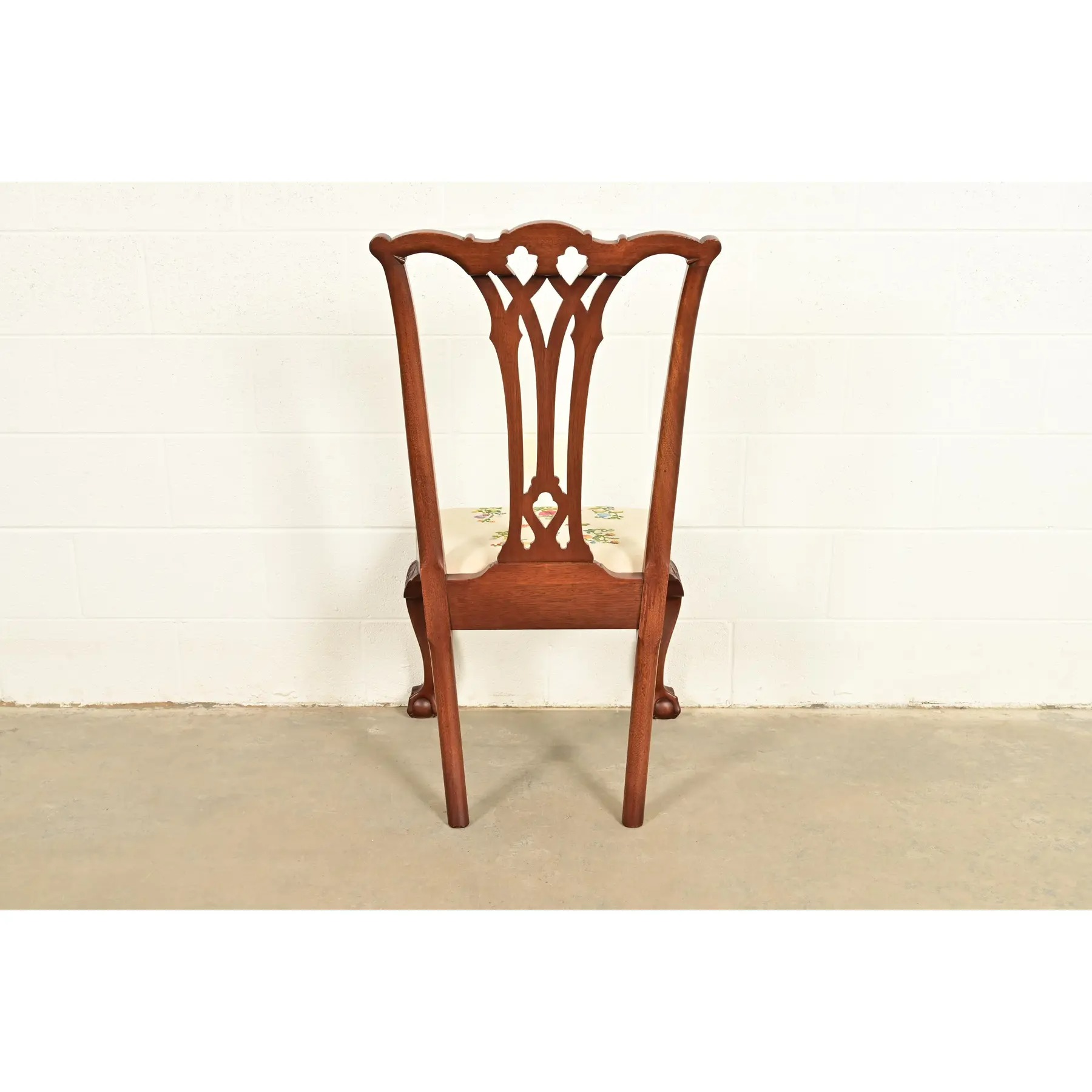 Baker Furniture Style Chippendale Carved Mahogany Side Chair or Dining Chair - Image 12
