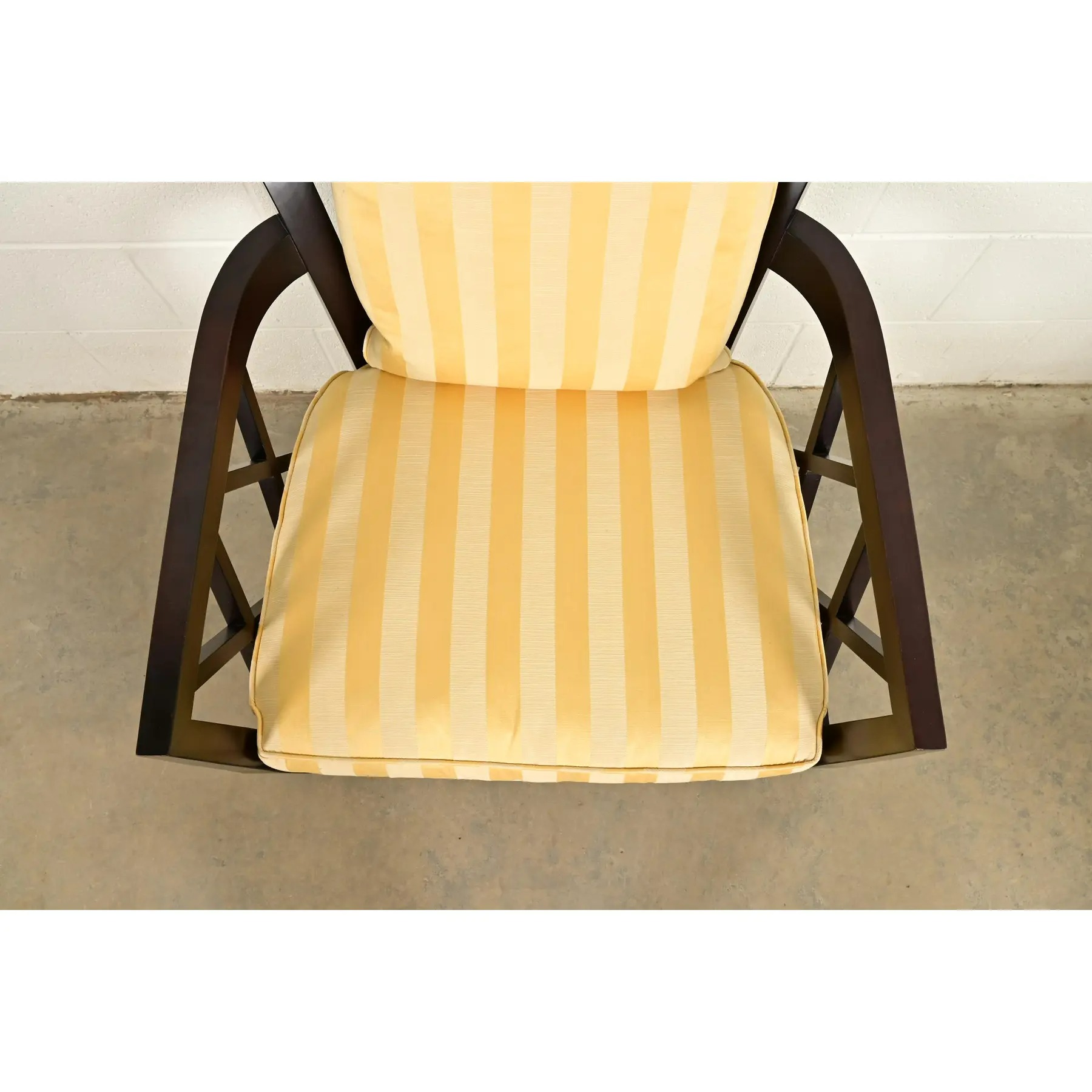 Barbara Barry for Baker Furniture Modern Regency Lounge Chairs, Pair - Image 7