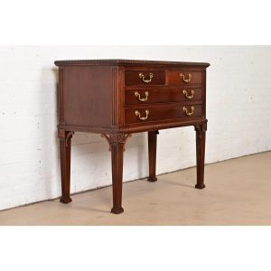 Councill Furniture Georgian Carved Mahogany Buffet Server or Console Table
