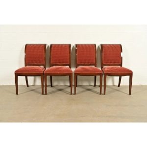 Smith & Watson Regency Carved Mahogany Dining Chairs, Set of Four