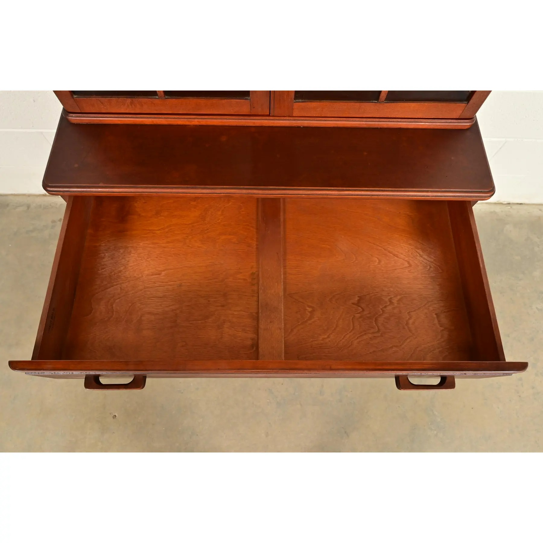 Stickley Brothers Antique Art Deco Maple Breakfront Bookcase Cabinet, Circa 1920s - Image 7