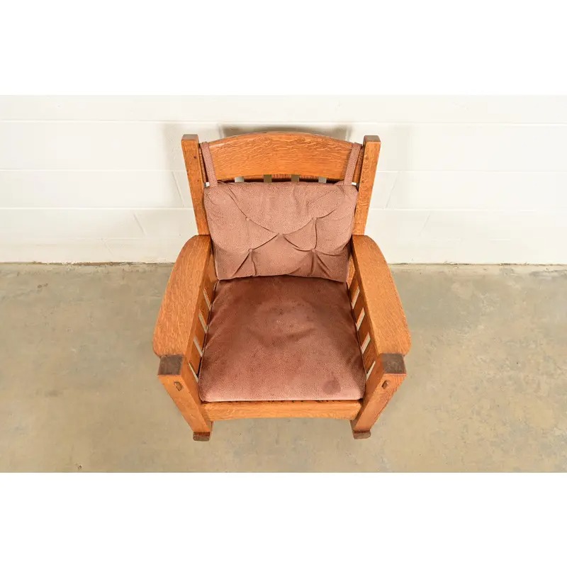 Harden Furniture Antique Mission Oak Arts & Crafts Rocking Chair, Circa 1910 - Image 5