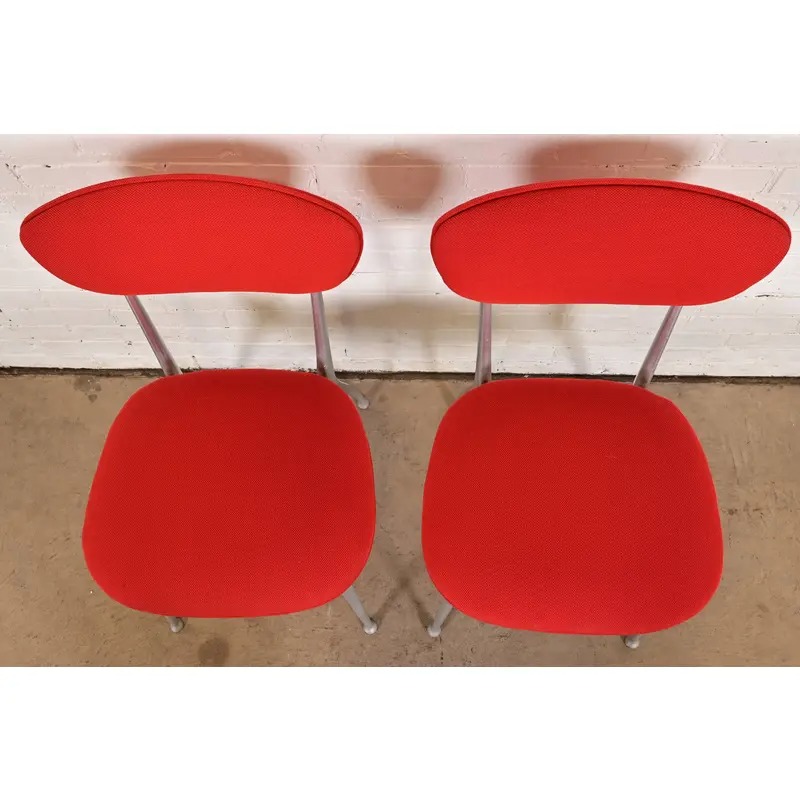 Shelby Williams Mid-Century Modern Aluminum "Gazelle" Chairs, Pair - Image 5