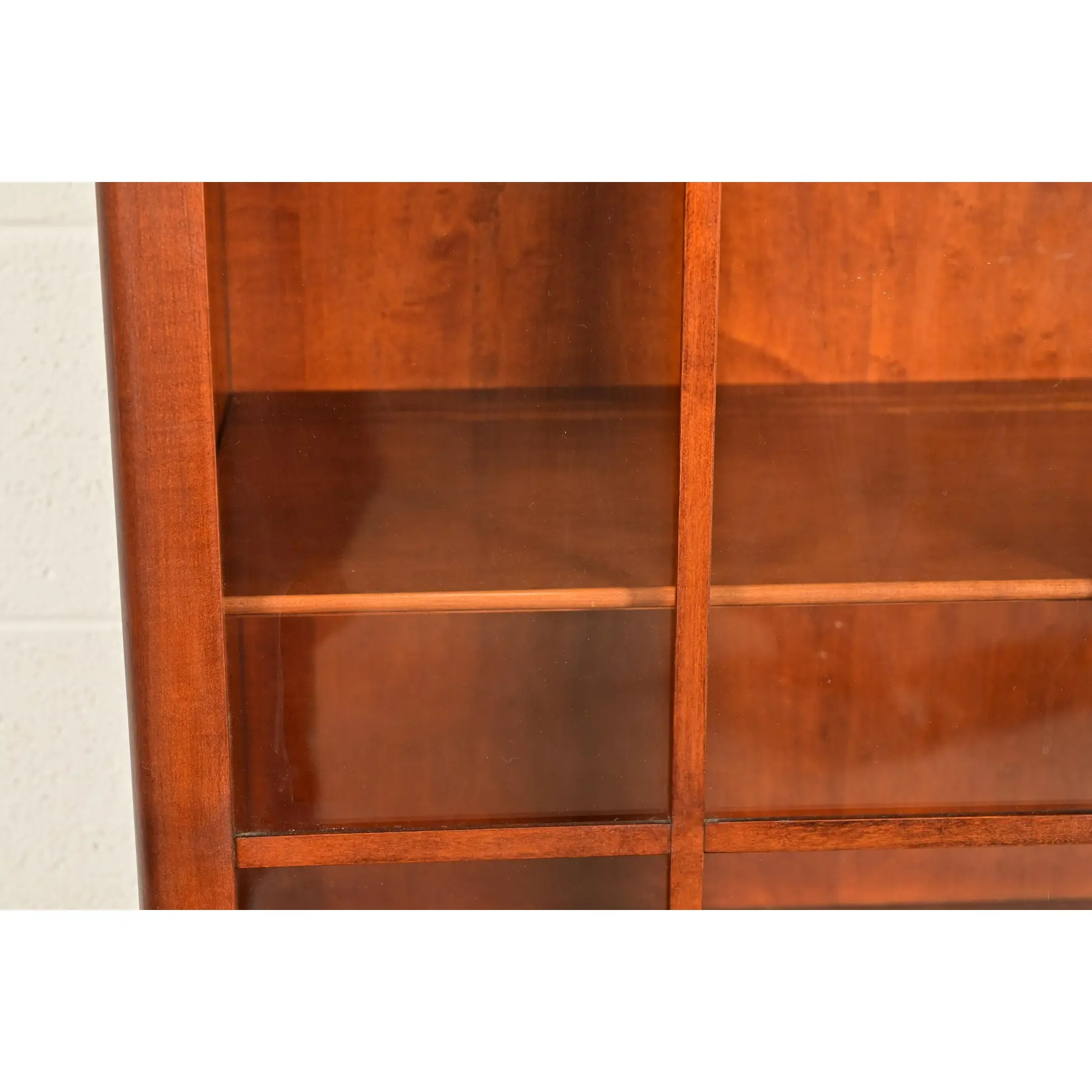 Stickley Brothers Antique Art Deco Maple Breakfront Bookcase Cabinet, Circa 1920s - Image 9