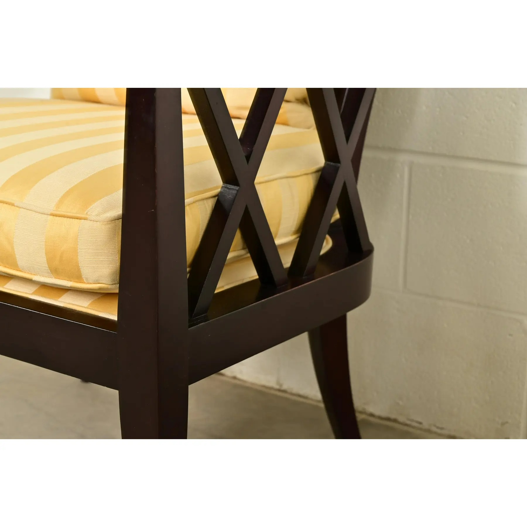 Barbara Barry for Baker Furniture Modern Regency Lounge Chairs, Pair - Image 10