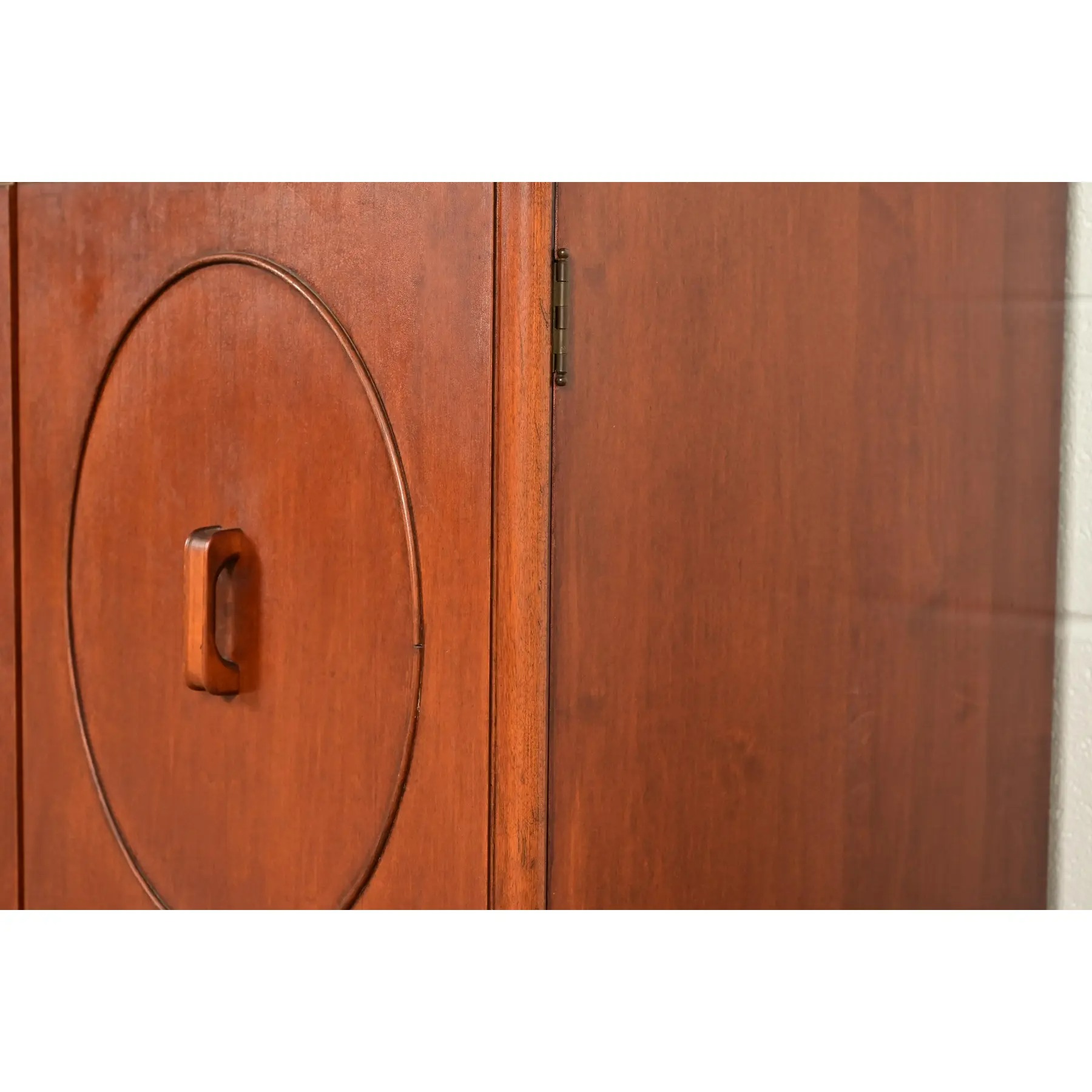Stickley Brothers Antique Art Deco Maple Breakfront Bookcase Cabinet, Circa 1920s - Image 11