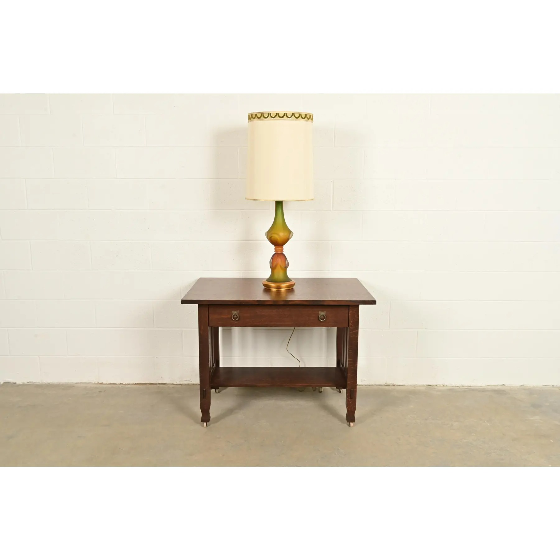 1950s Marbro Mid-Century Modern Seguso Murano Glass Italian Lamp - Image 15