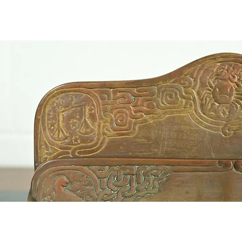Tiffany Studios New York Zodiac Pattern Bronze Letter Rack - Image 6