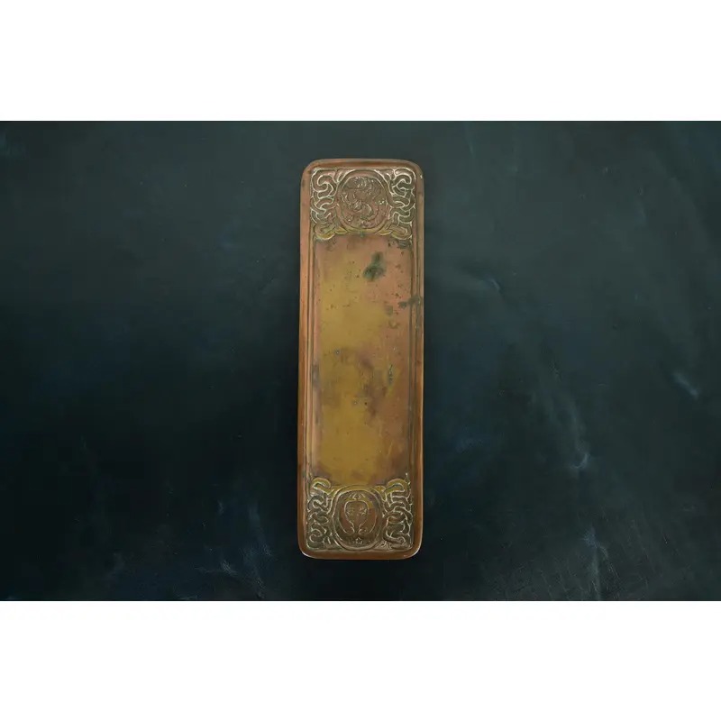 Tiffany Studios New York Zodiac Pattern Bronze Pen Tray - Image 6