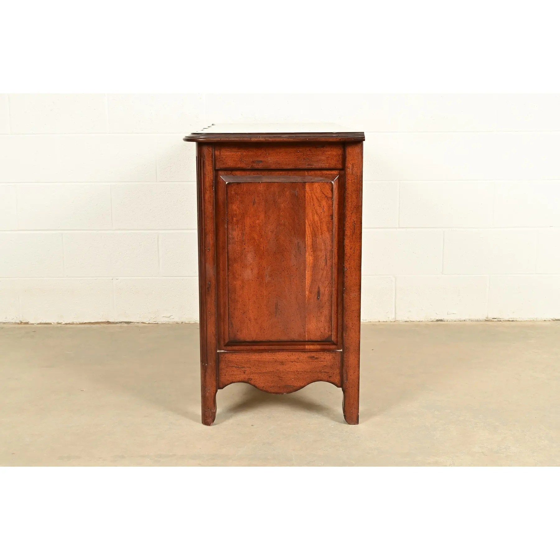 Harden Furniture French Provincial Louis XV Carved Walnut Three-Drawer Dresser or Chest of Drawers - Image 16