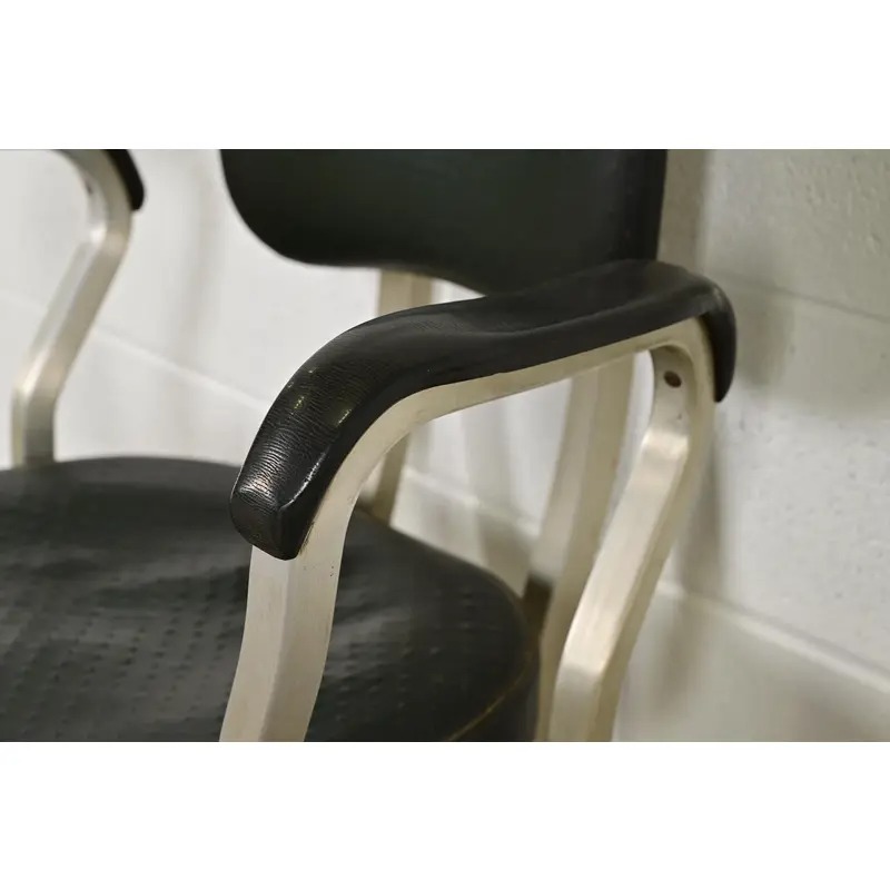 Art Deco Executive Office Desk Chair by Art Metal, Circa 1930s - Image 7
